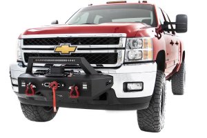 Chevrolet Silverado 2500 HD Winch Mount Kit - Front - Rough Country - EXO - Black - '11-'19